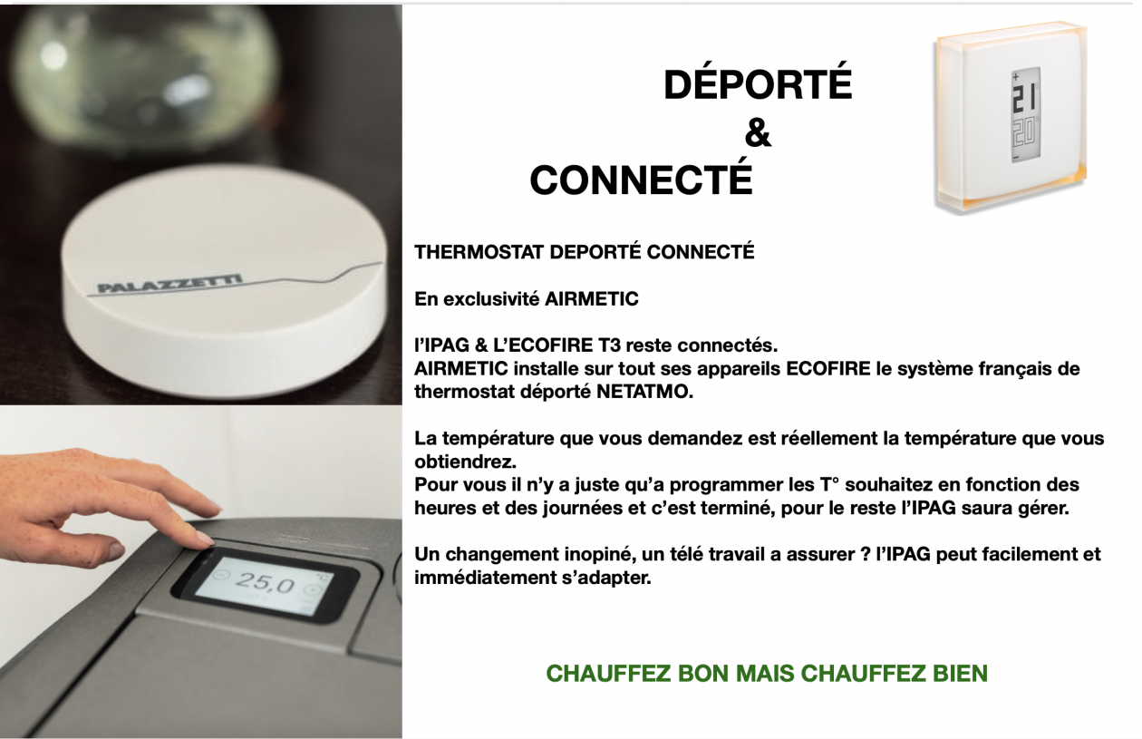 POELE GRANULES T 3 CONNECTE AIRMETIC PALAZZETTI CROZON POELE GRANULES T 3 CONNECTE AIRMETIC PALAZZETTI CROZON